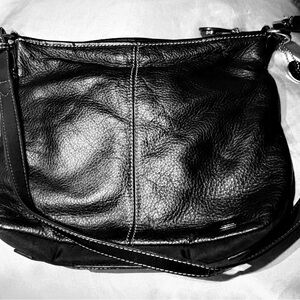 The Sak Black Leather Shoulder Bag